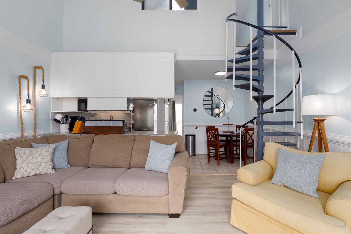 Open concept living area