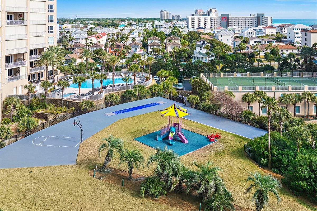 Basketball, Playground, and Shuffleboard right on Property!
