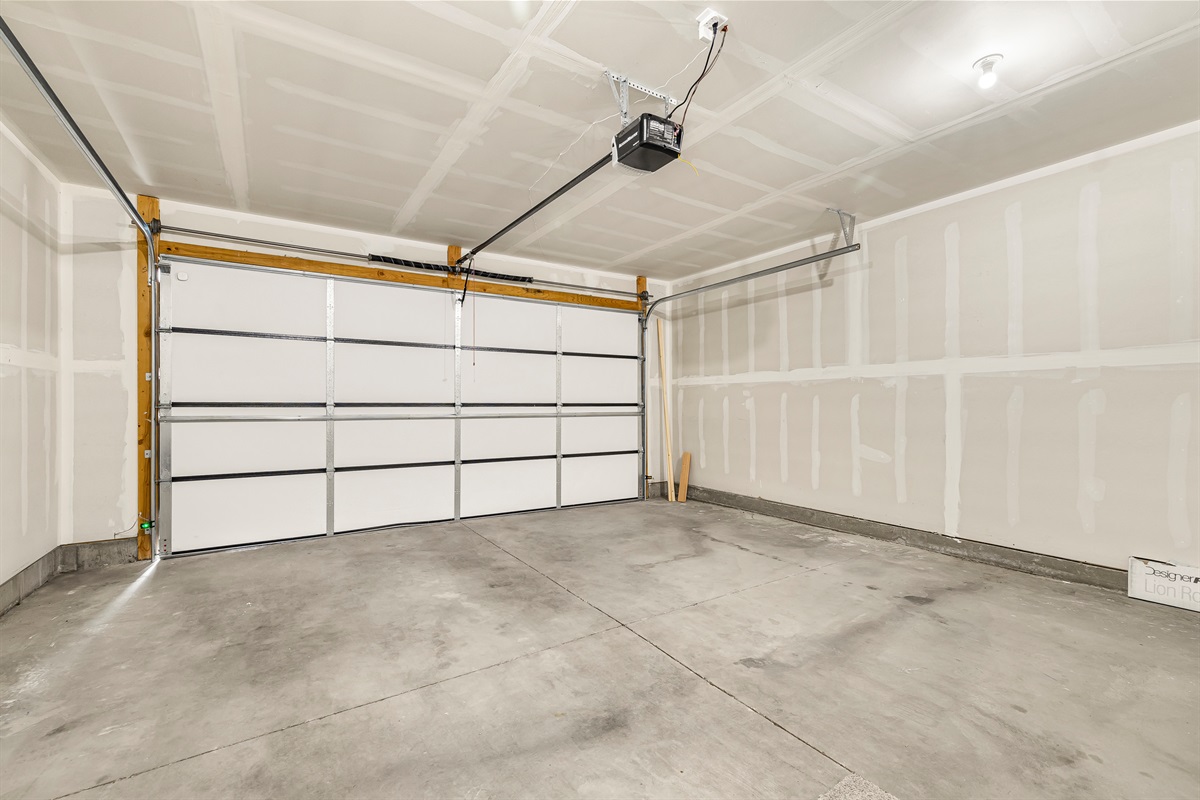 Two car garage.