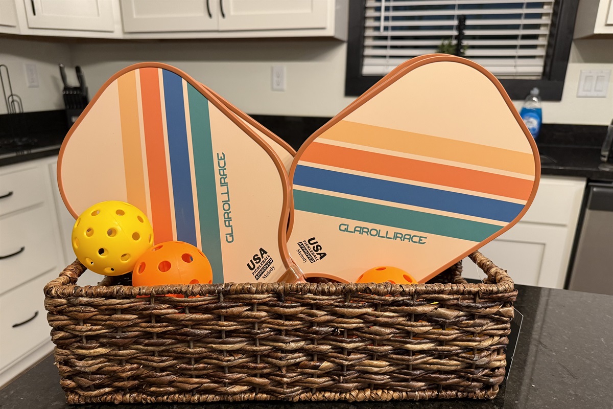 We supply the paddles to enjoy the courts!