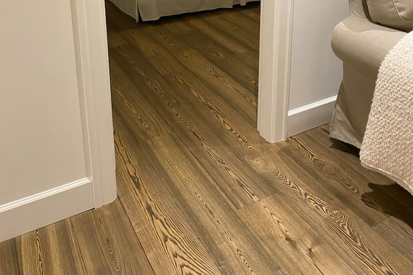 Looking from great room into the master bedroom