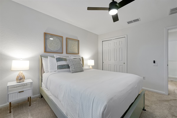 Upstairs queen bedroom