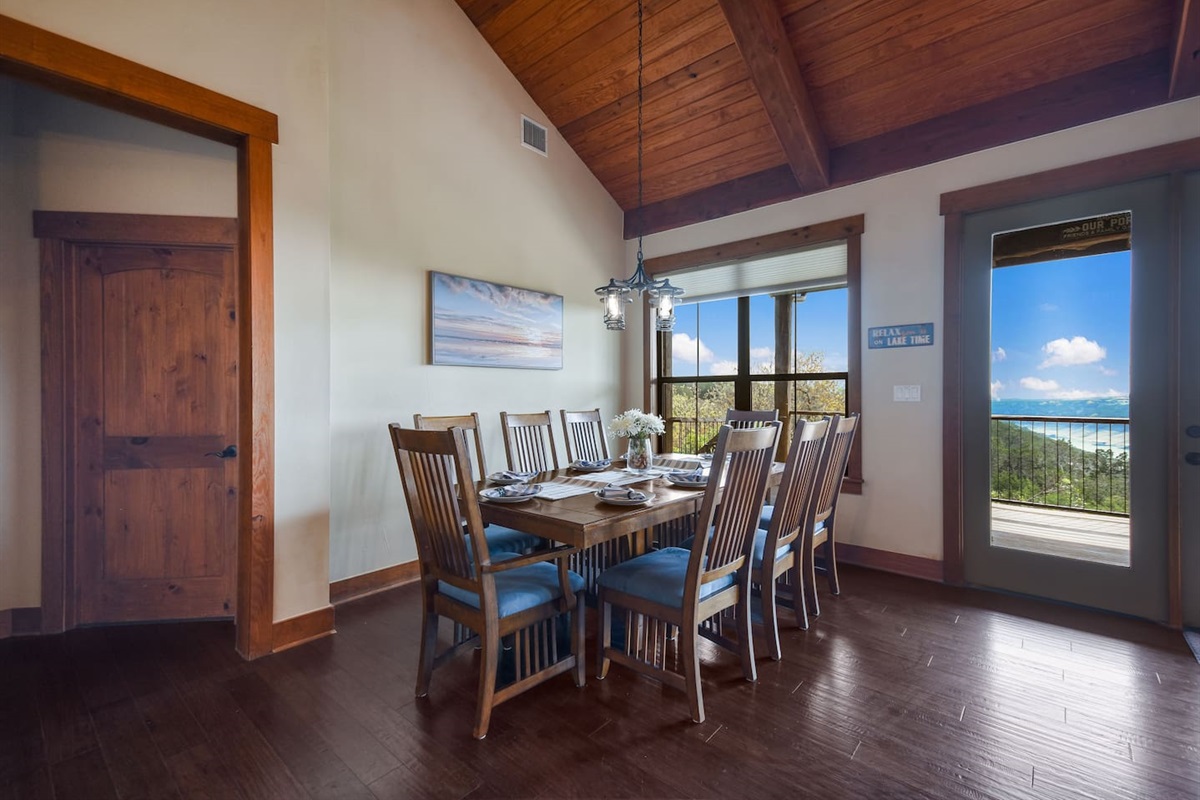 Dining Table with Lake View