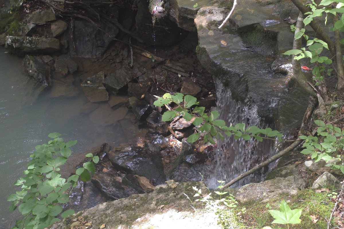 Waterfalls Next To The Cabin