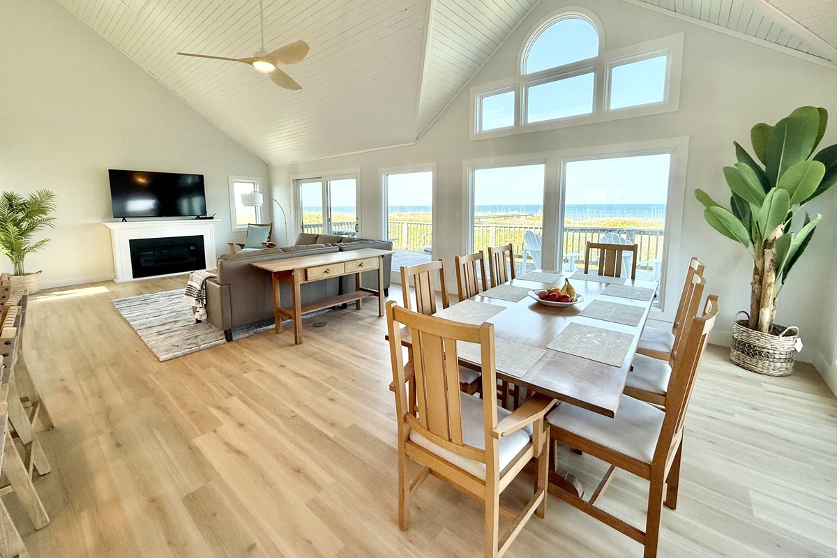 Enjoy the large open floor plan with beautiful ocean view!