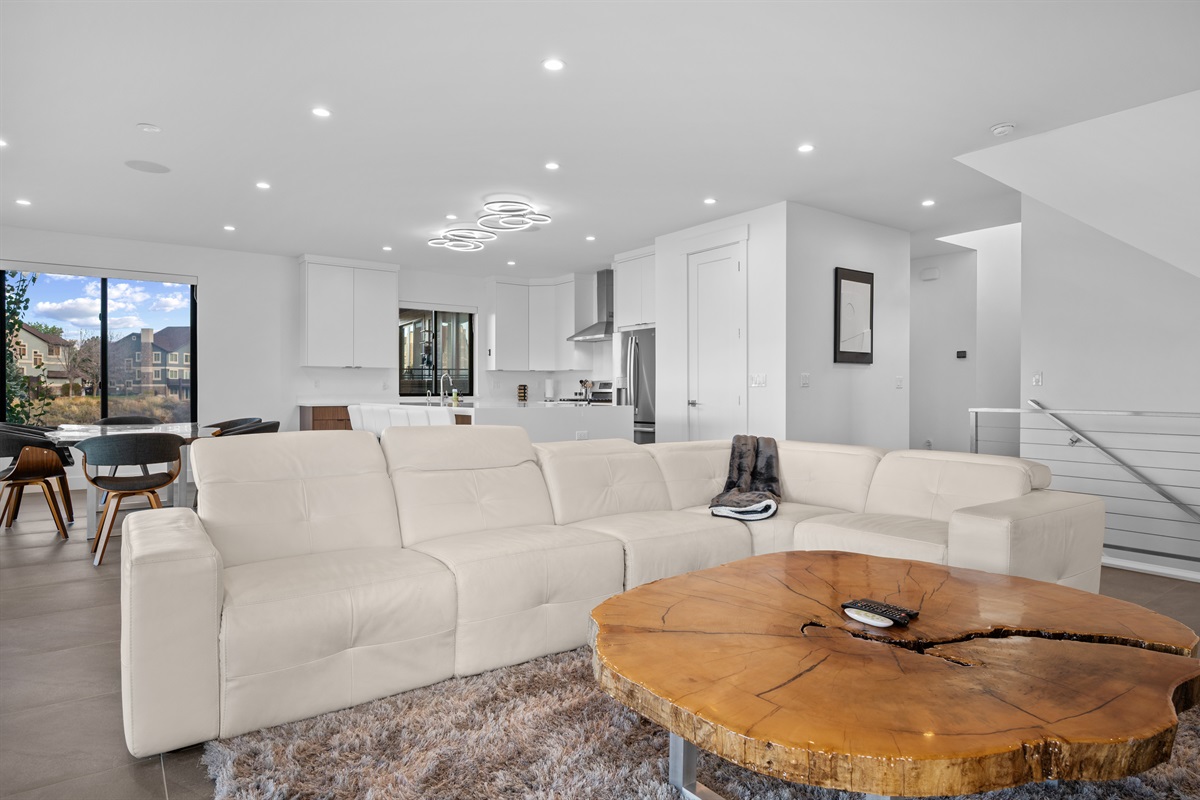 Spacious open living area with bright, modern design.