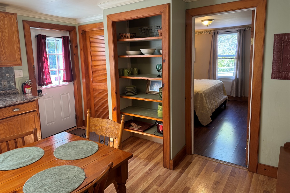 Kitchen and King bedroom
