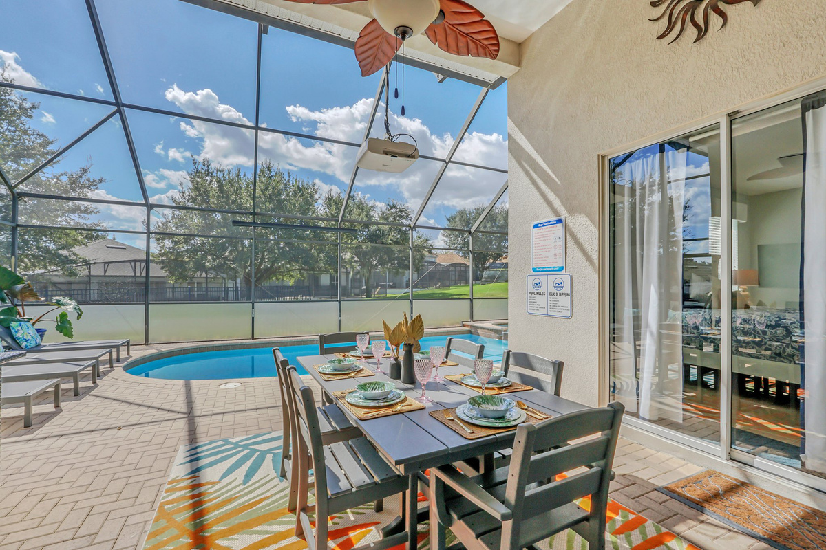 Pool Area Directly Accessible From The Master Bedroom