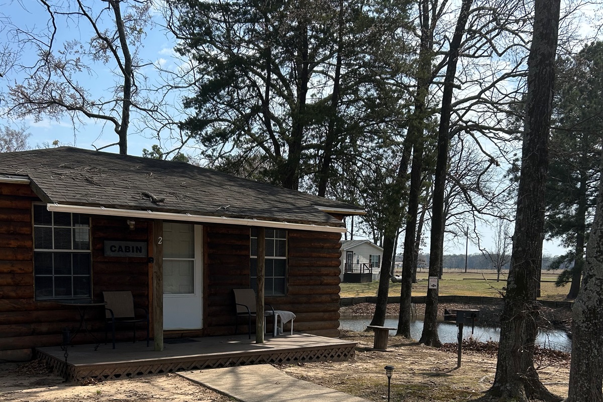 Fish in the catch and release pond.