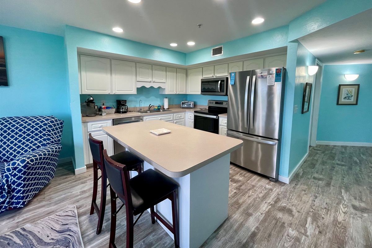 Spacious Kitchen Island