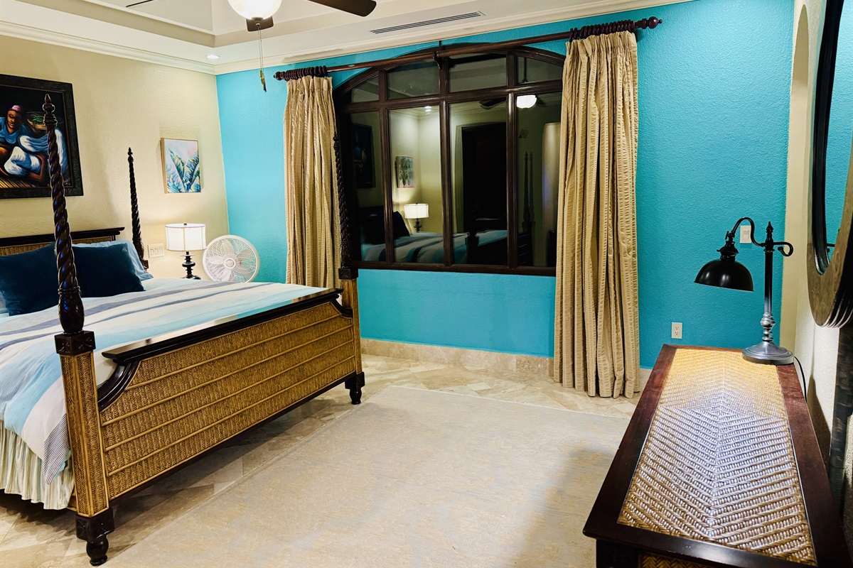 Relax and enjoy with amazing caribbean views from the main bedroom