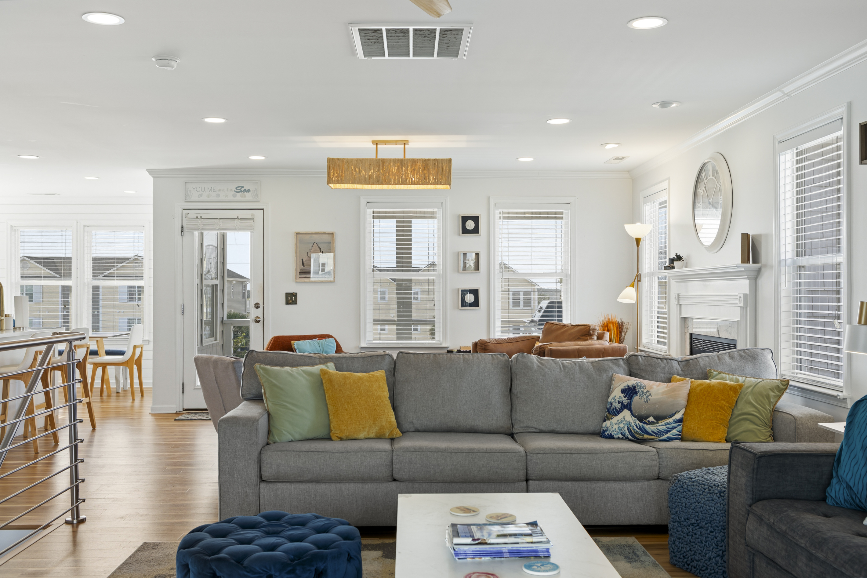 Open, bright living area