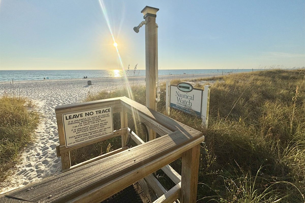 Private beach access steps away!