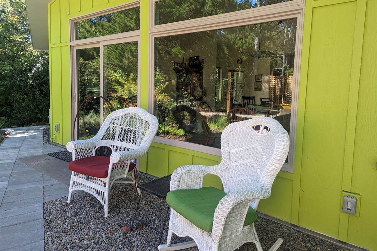 front porch out of living room slider