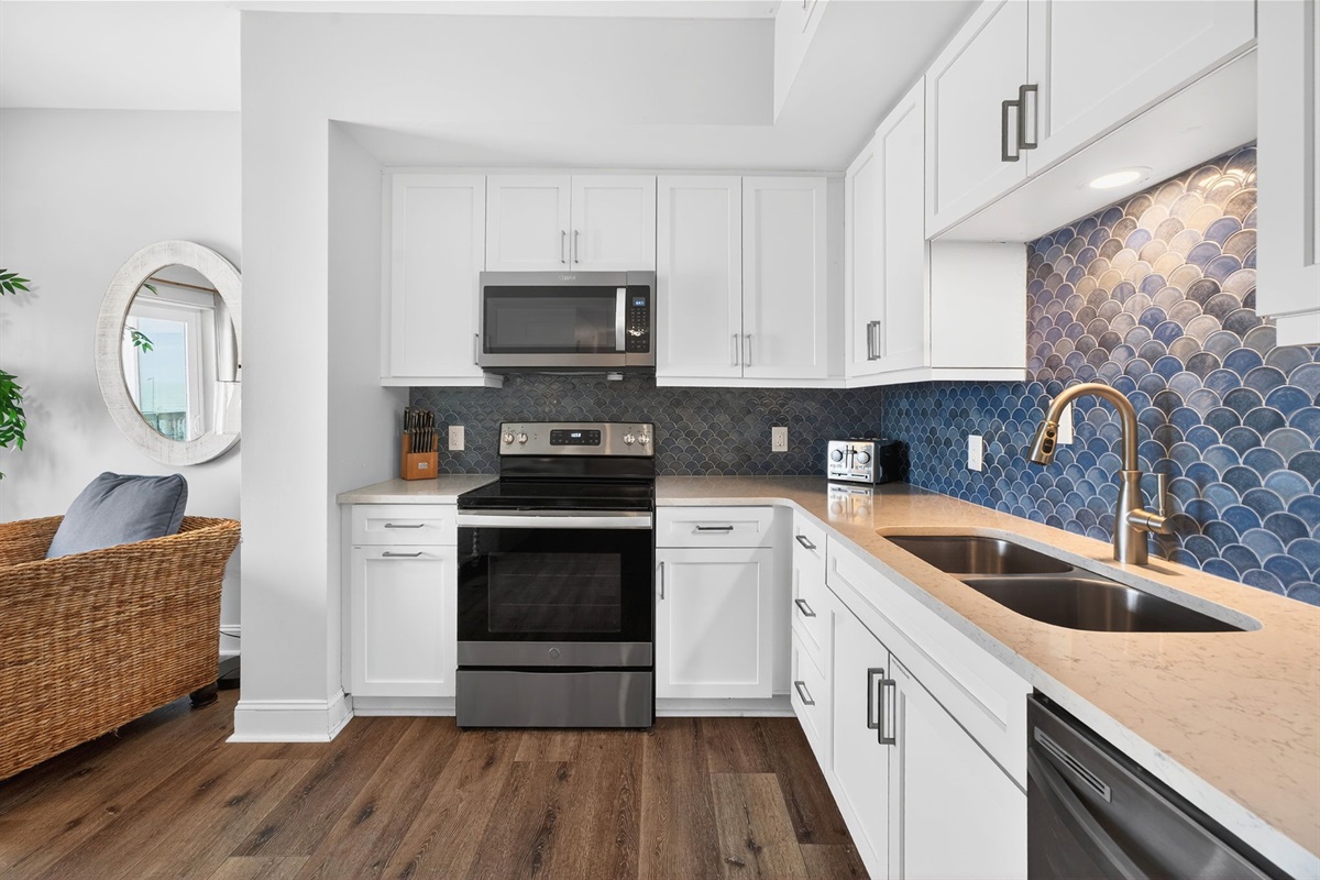 Kitchen | Crescent Moon, 301 Oceanview | Isle of Palms, SC | IOP Escapes Vacation Rentals