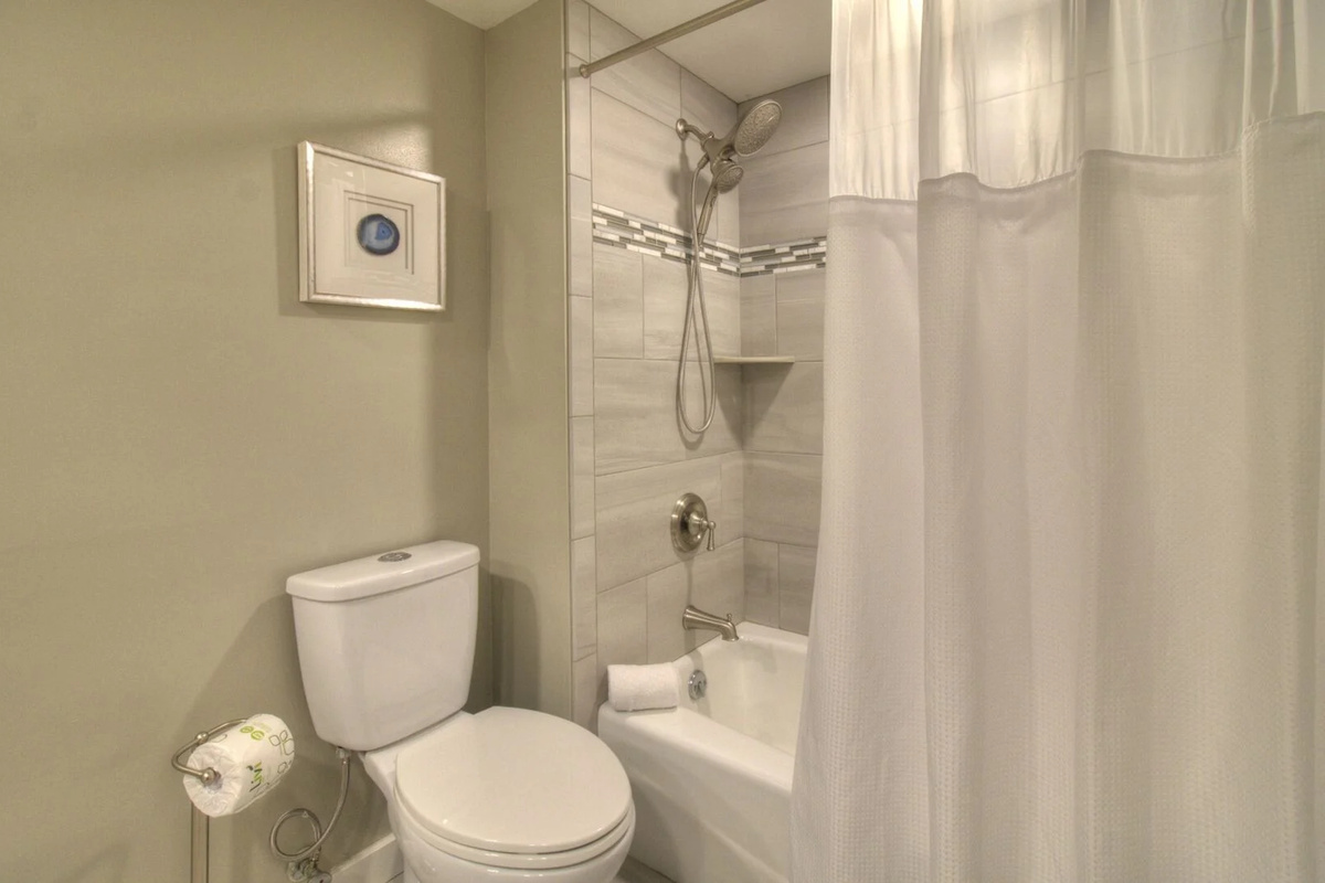 3rd Bathroom with double sinks and tub/shower combo