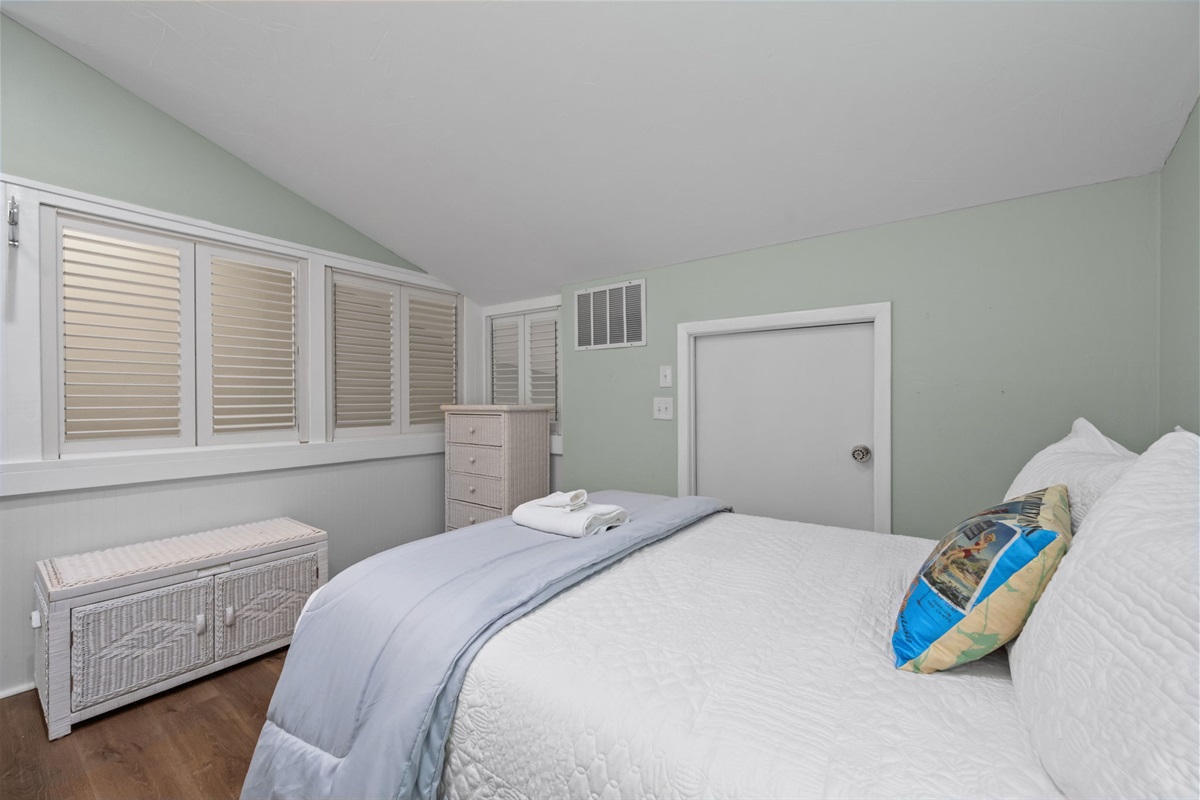 Ample storage with dresser and seating for added convenience