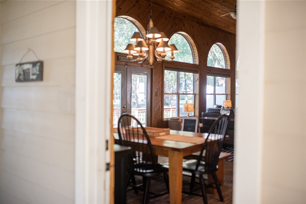 Carport opens right into dining and kitchen making unloading a breeze