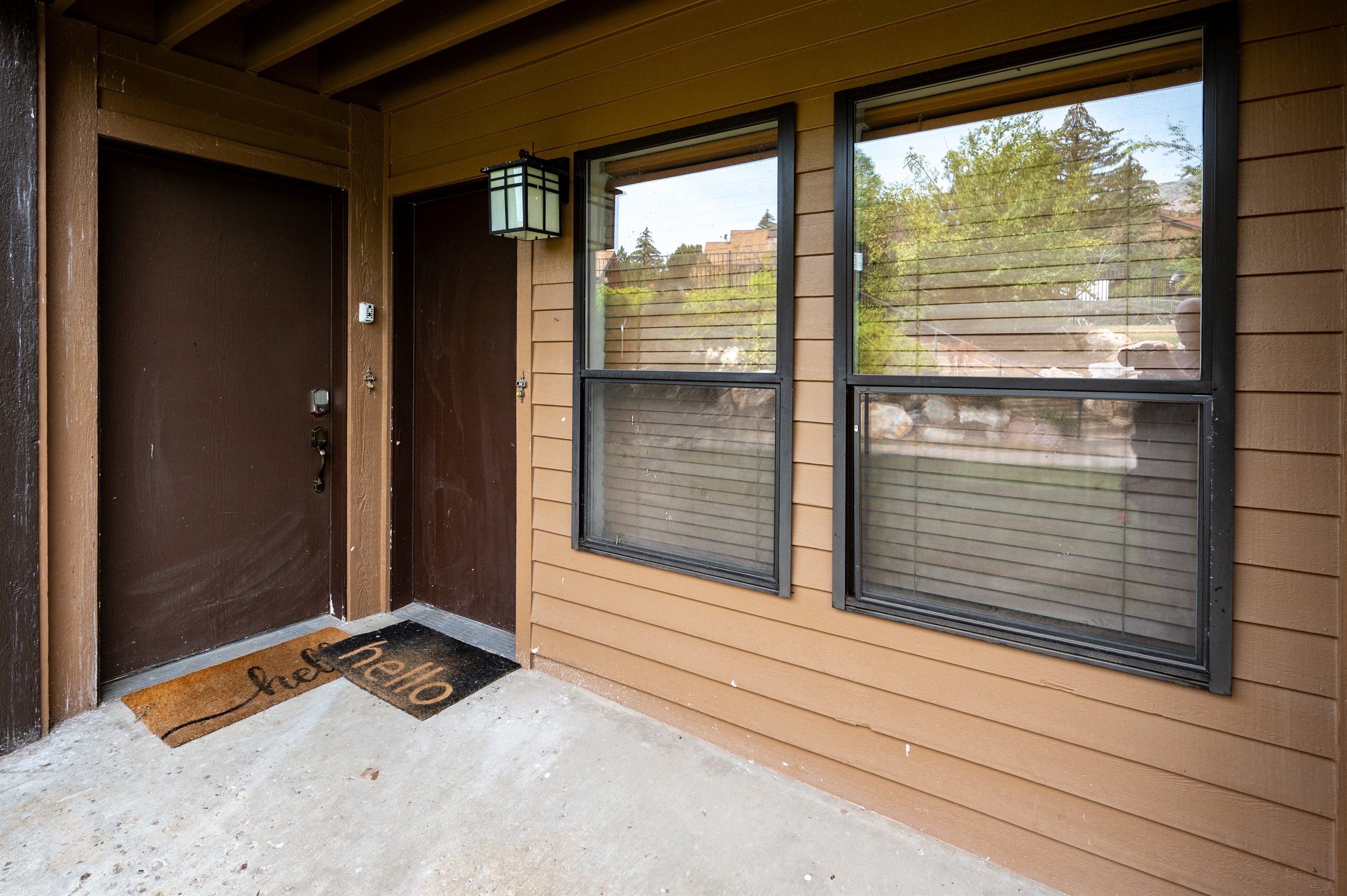 Entrance to Cozy Mountain Retreat