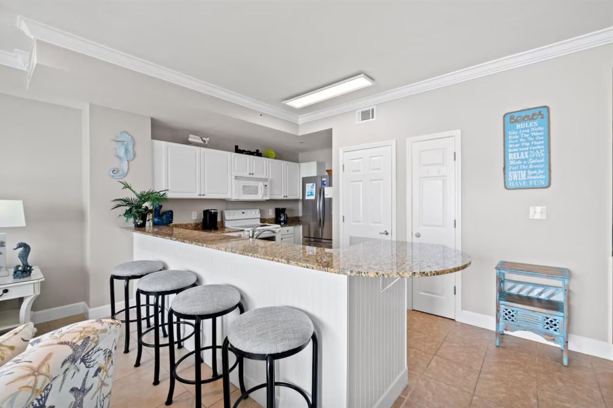 Kitchen with Bar Seating