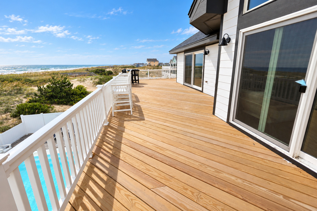 3rd floor large deck. Miles of ocean views