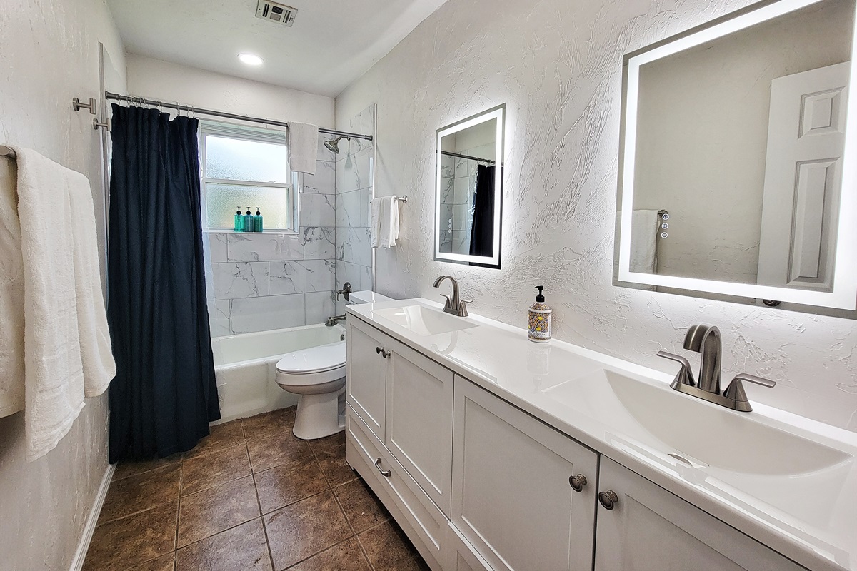 Hallway bathroom