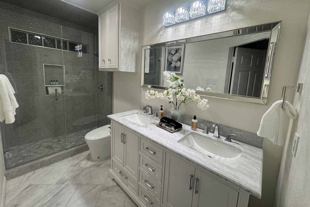 Hall Bathroom w/ walk-in shower