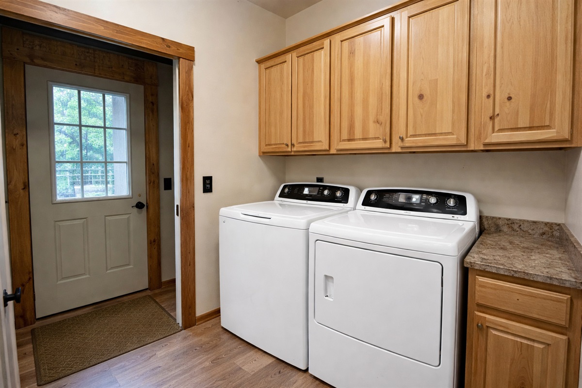 Laundry available during your stay. Stocked with detergent, dryer sheets, etc.