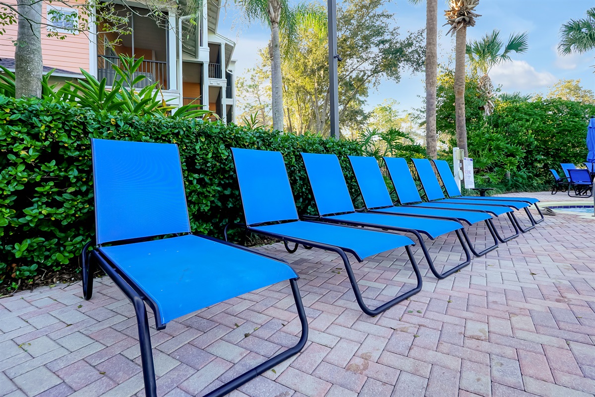 Every pool has plenty of pool furniture