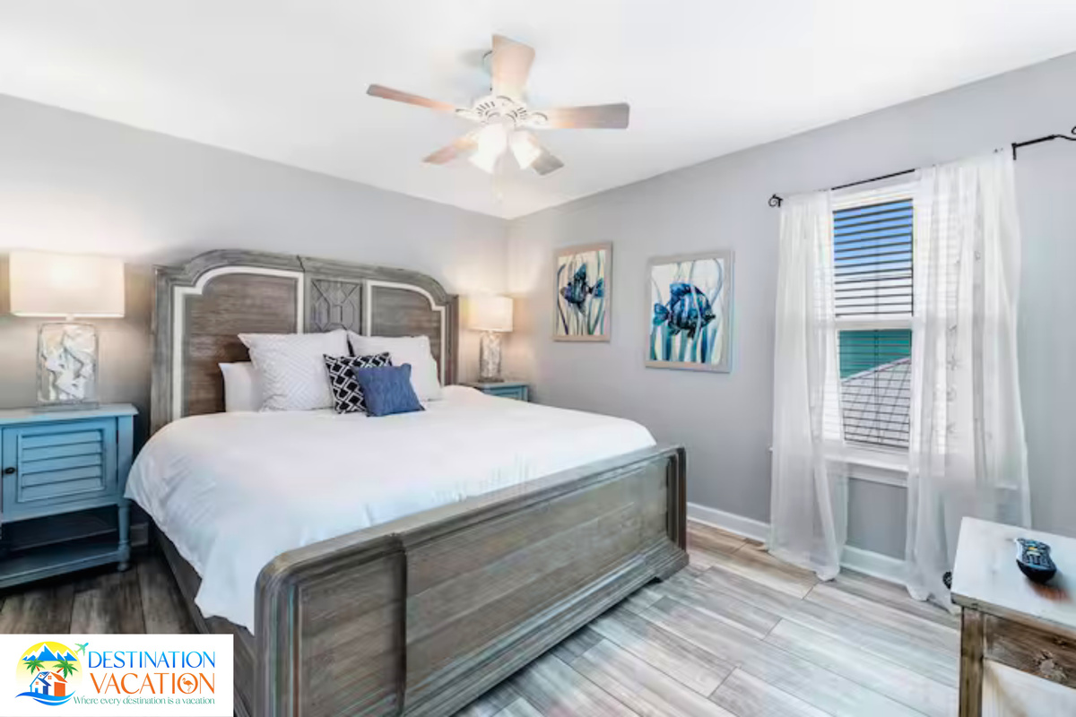 Simple coastal elegance creates inviting comfort.