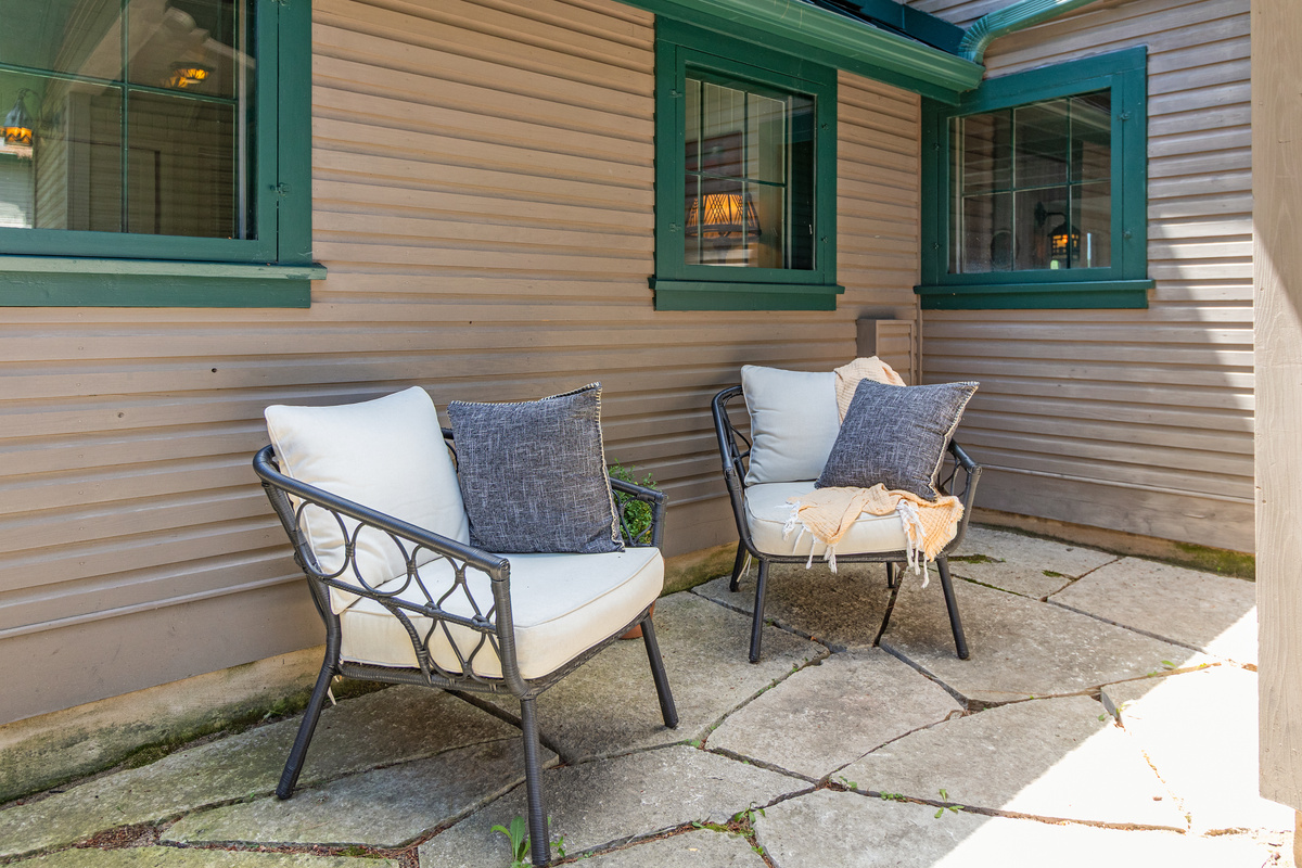A cozy little nook to sip your morning coffee, read a book, or enjoy a quiet conversation.