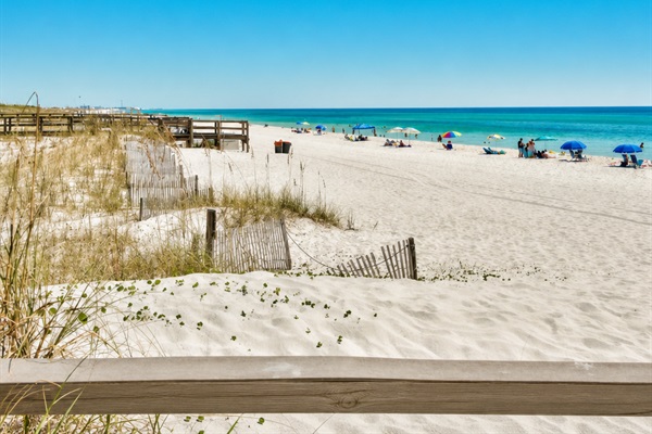 Our beautiful private beach area