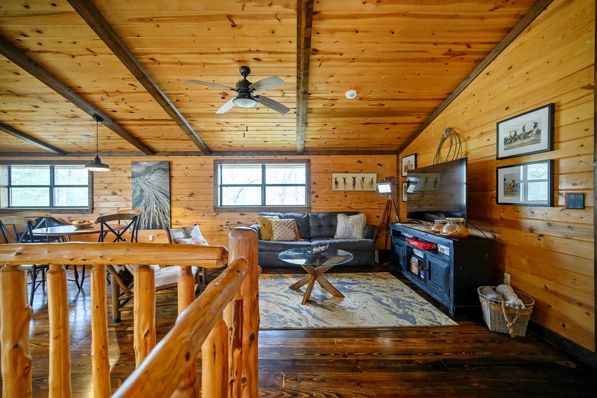 Loft Area with Smart TV, Games, and Puzzles