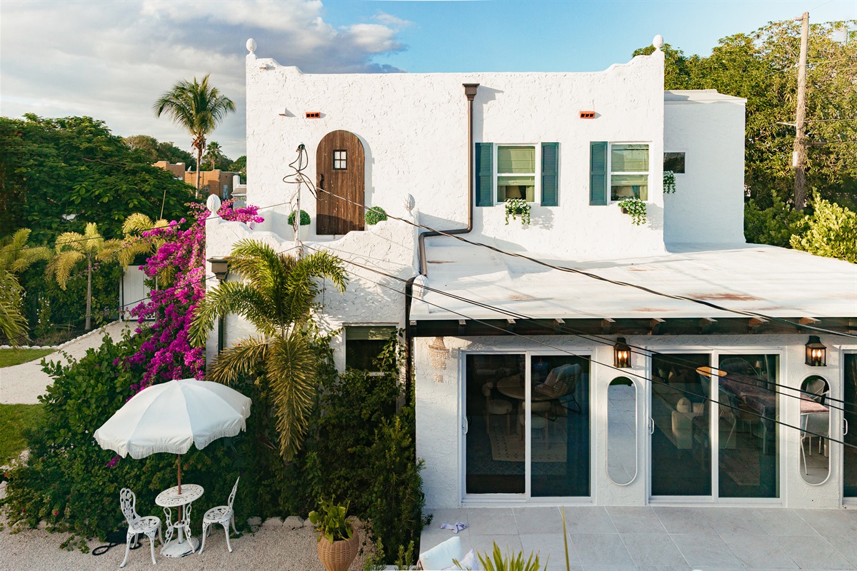 Enjoy the serene surroundings and lush plantings as you relax in our expansive garden patio.