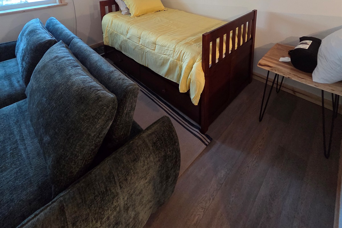 Loft - sofa sleeper and additional twin bed with trundle bed