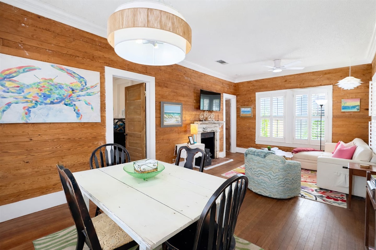 Light-filled living area perfect for cozy meals and connection