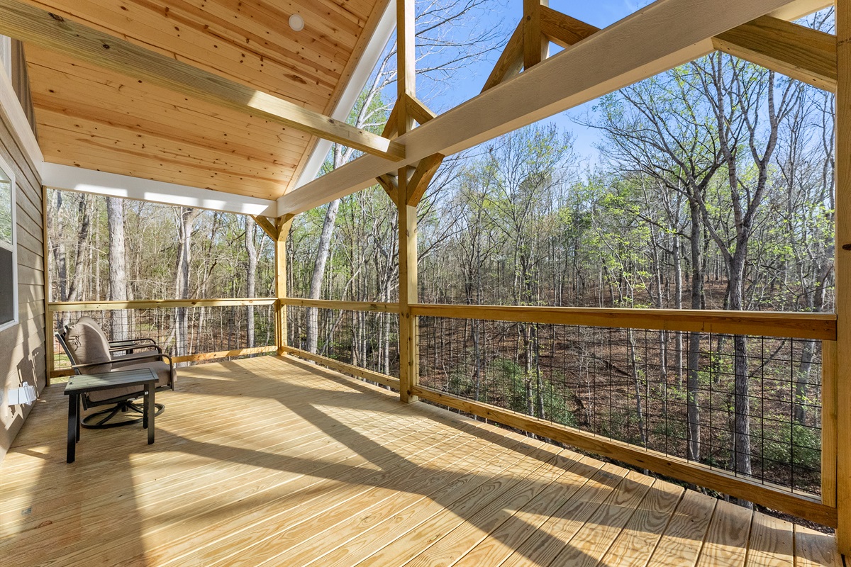 Chill at the Spacious Private Deck and Embrace Nature