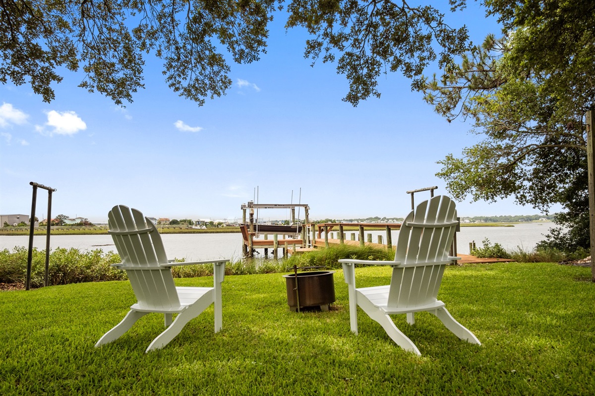 Adirondack chairs - at both houses