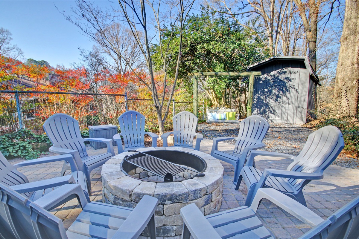 Newly Landscaped BackYard and Fire Pit