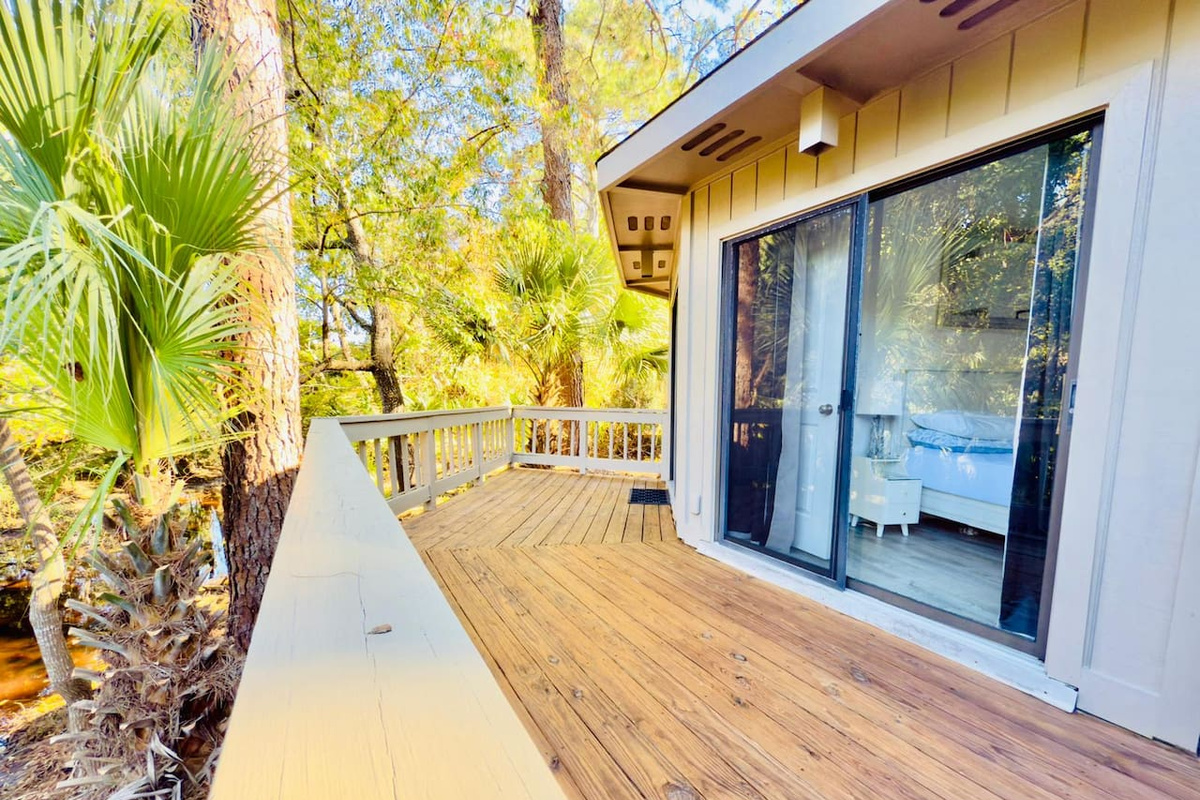 Deck outside the bedroom