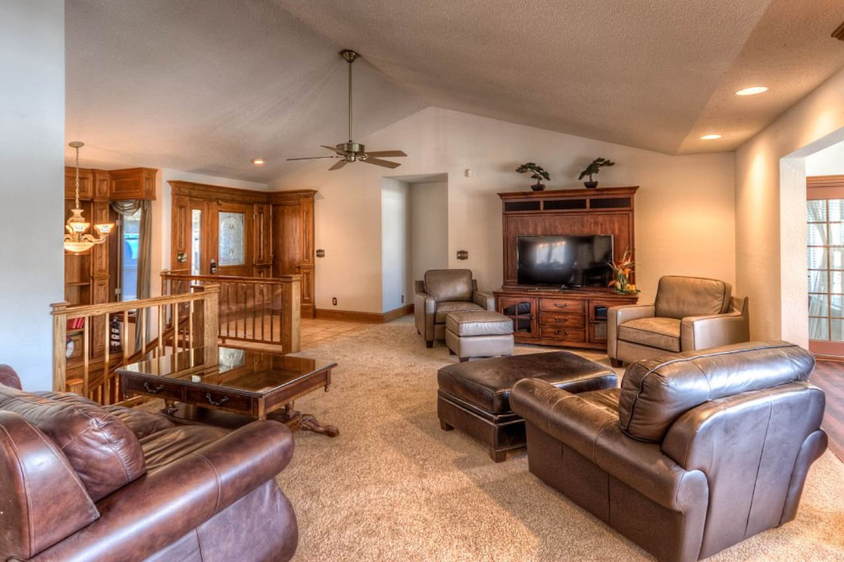 Living room, upper level