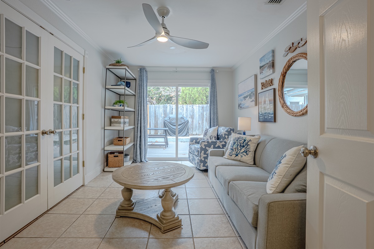 Sun Room with patio access
