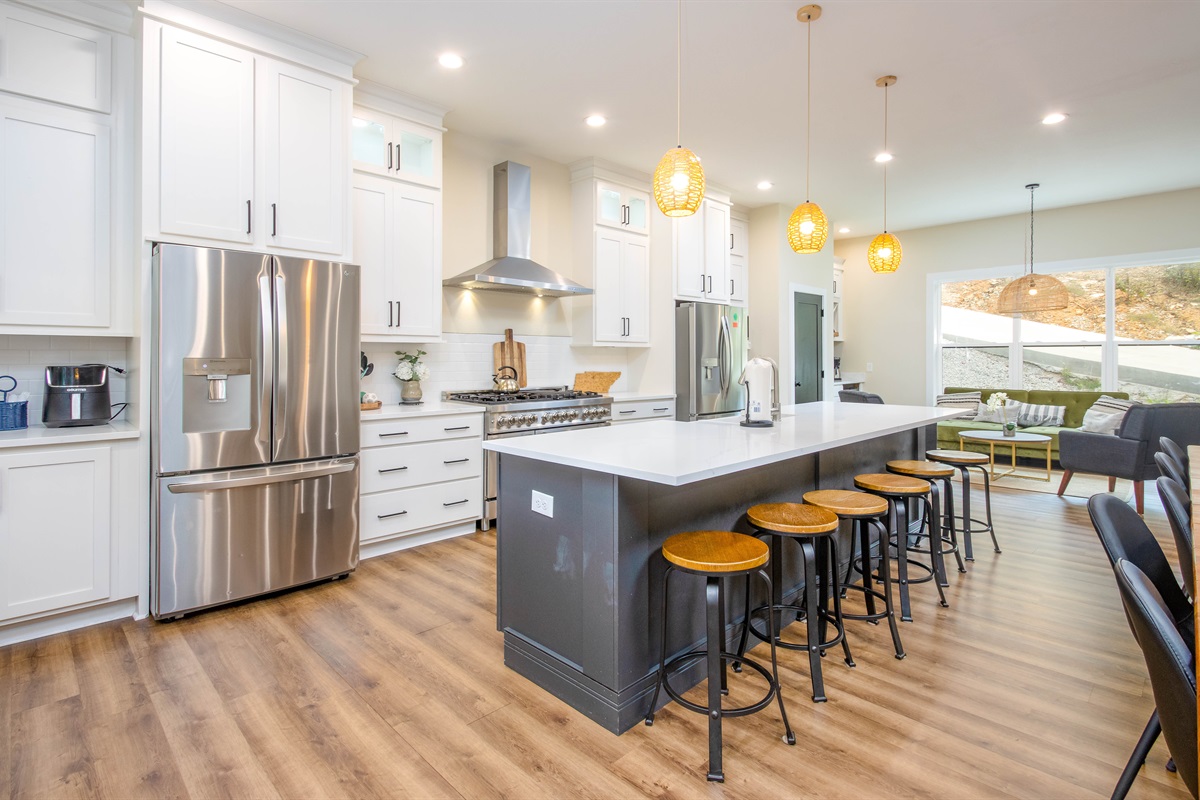 huge gourmet kitchen!