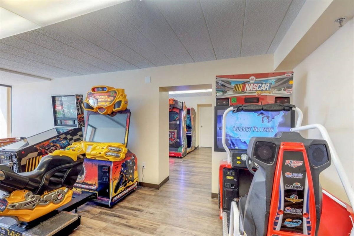 Enjoy access to resort amenities like the game room!
