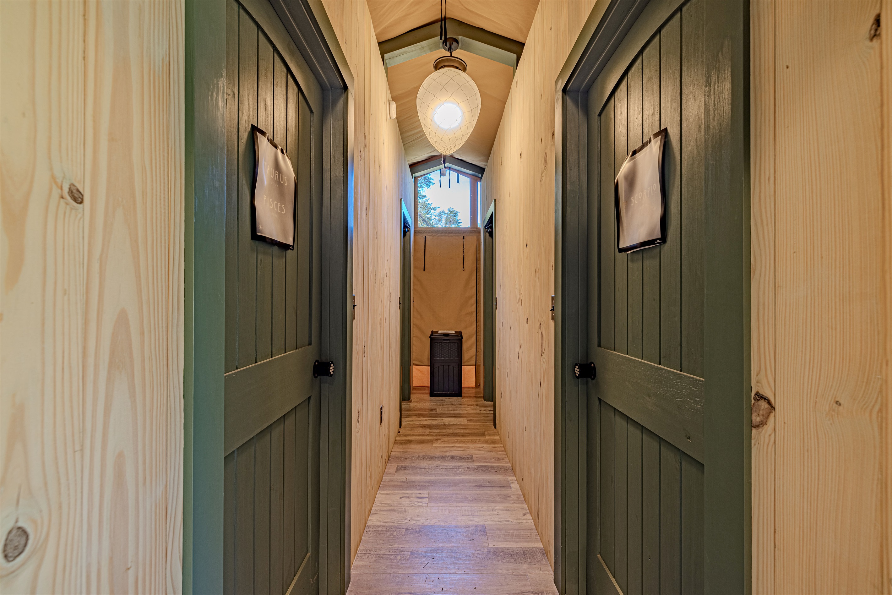 Our bath house features a total of eight bath cabinets.