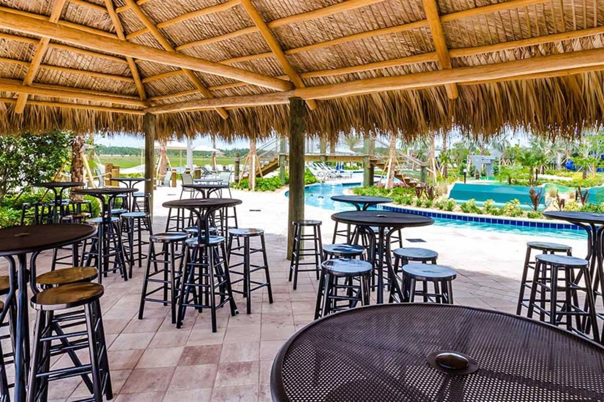 Come and relax at the tiki bar