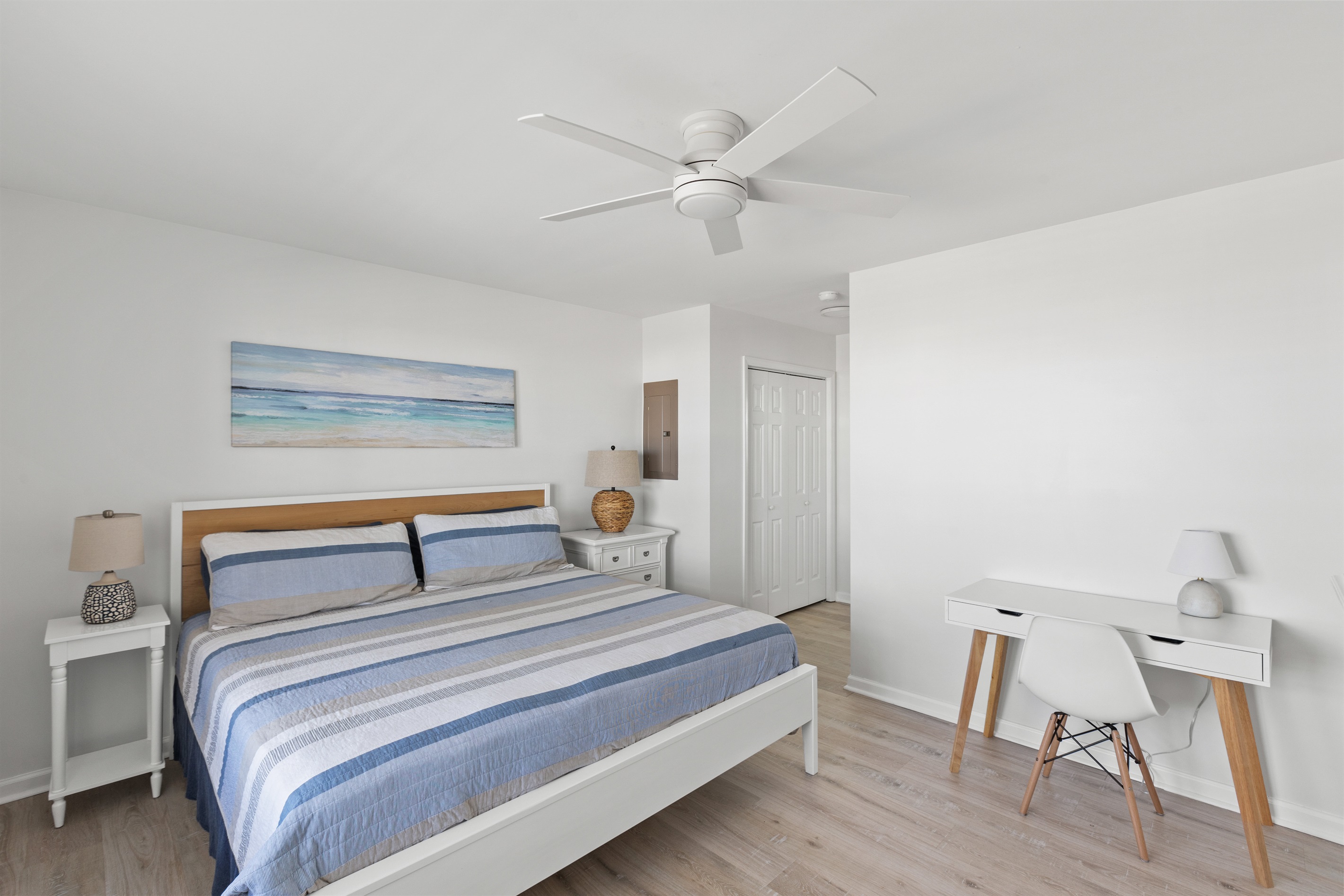 First Floor Main Bedroom with Desk