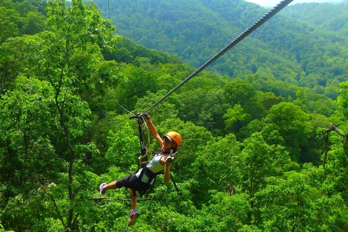 Nearby zip lining in Lake Lure. Also in Saluda and Asheville. 