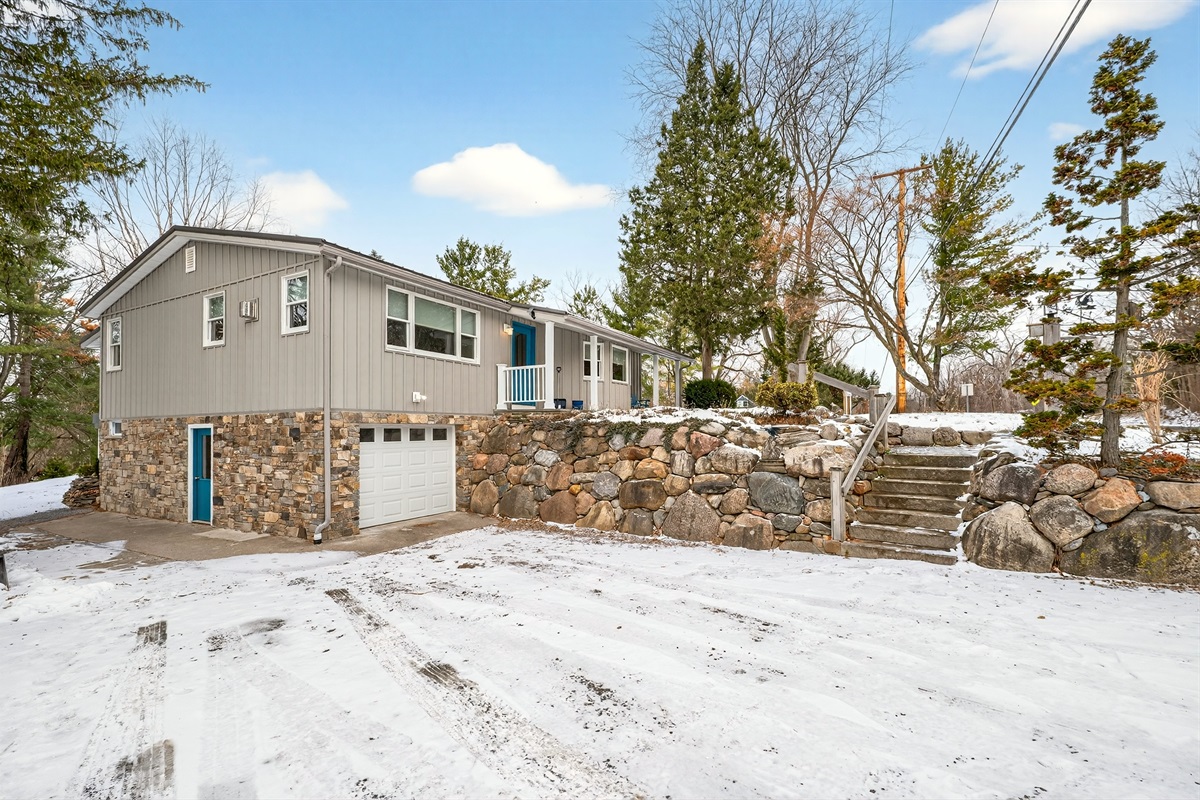 View of the home from the parking area