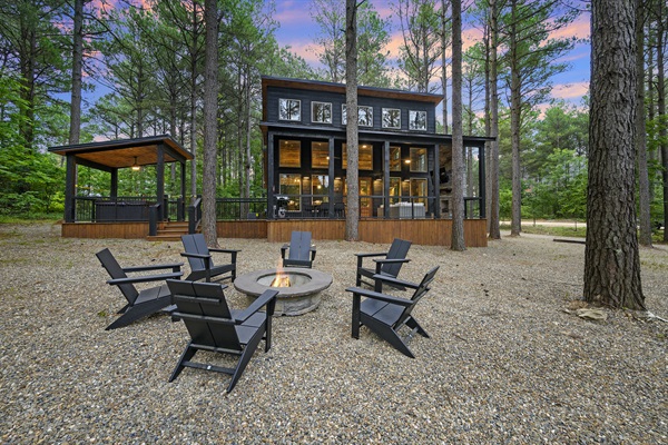 Fire pit for s'mores and star gazing